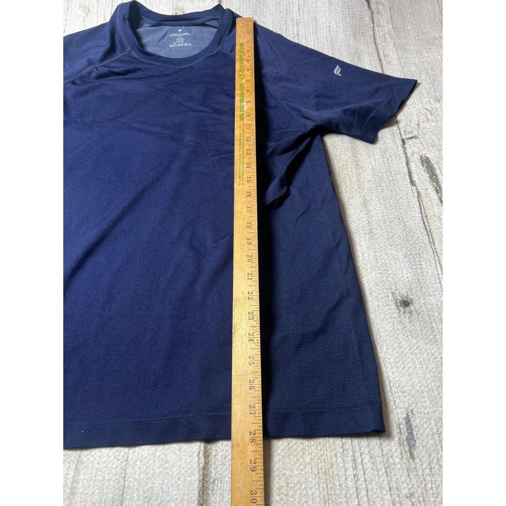 Fabletics Mens Large Navy Blue Athletic Training T-Shirt Minimalist Performance - Picture 5 of 7